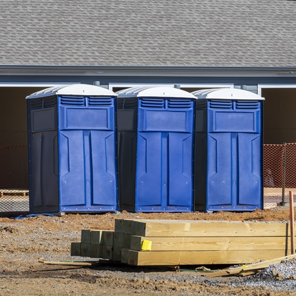 what is the maximum capacity for a single porta potty in Winfield IN